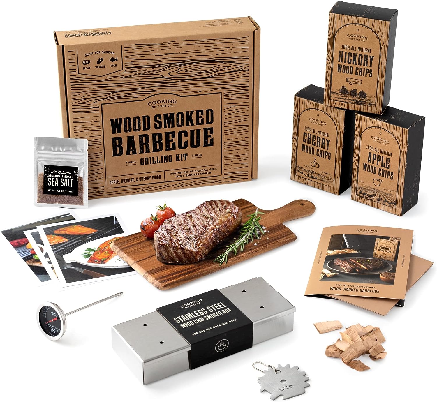 Wood Smoked BBQ Grill Kit - Anniversary Gifts