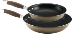 Anolon Advanced Hard Anodized Nonstick Frying Pan Set / Fry Pan Set / Hard Anodized Skillet Set - 10 Inch and 12 Inch, Brown Bronze