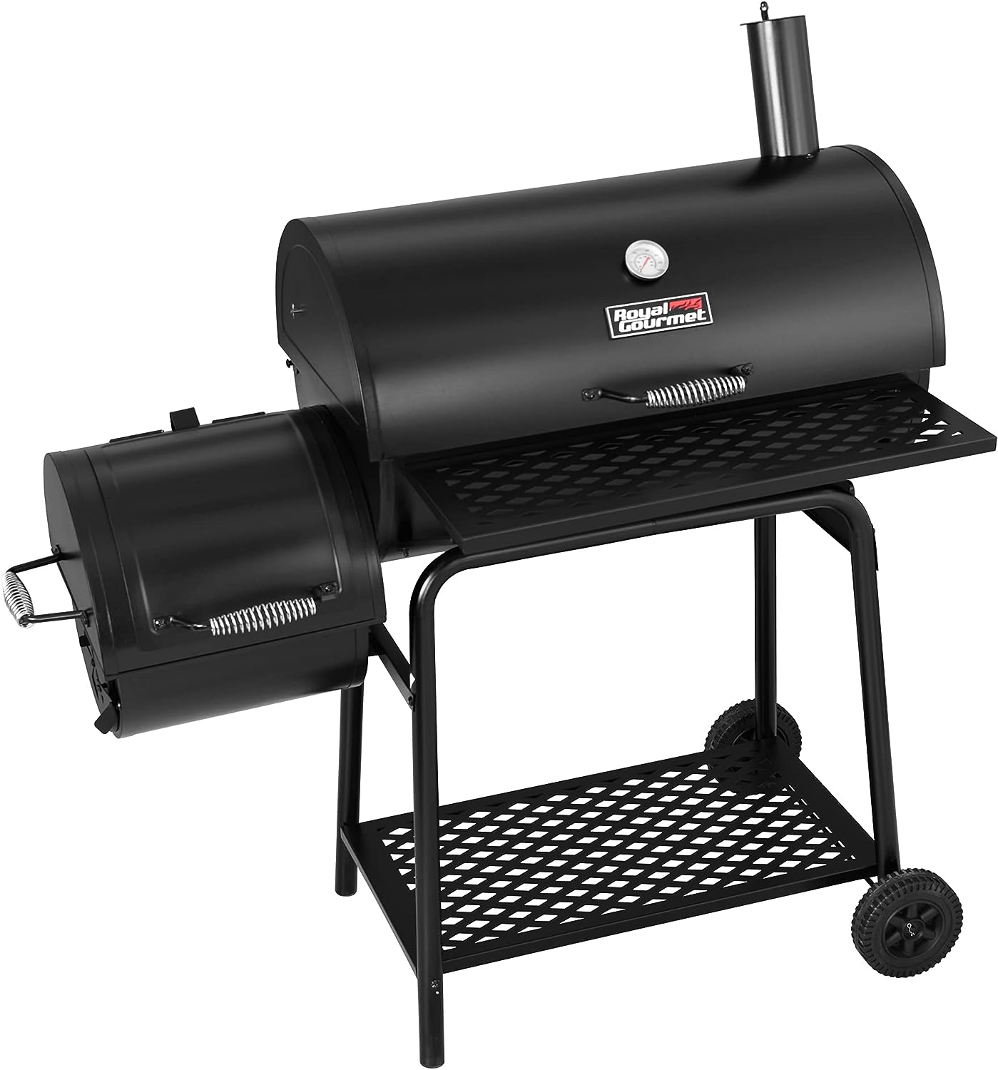 Royal Gourmet CC1830F Charcoal Grill with Offset Smoker, Black