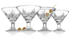 Godinger Martini Glasses, Cocktail Glass - Dublin Collection, Set of 4, 5 oz