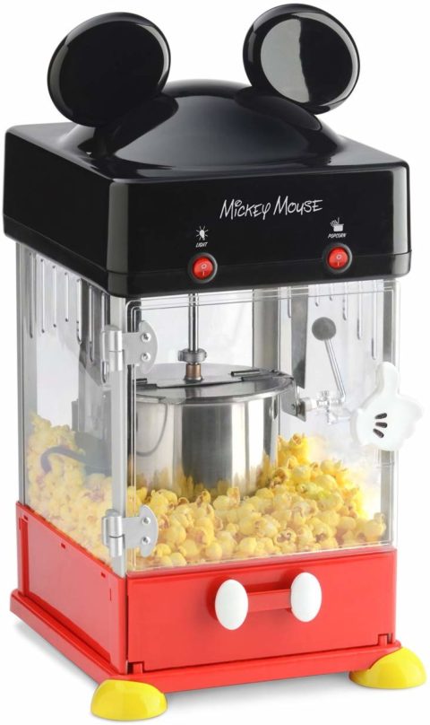 Disney Mickey Mouse Kettle Popper Popcorn Maker, 8 cup, Red/Black
