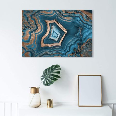 Abstract Wall Art Canvas Prints 'Dreaming About You Geode'