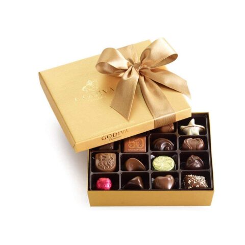 Godiva Chocolatier Classic Gold Ballotin Chocolate, Perfect Hostess Gift, Gifts for Her, Mothers Day Gift, Chocolate Lovers, 19 Count