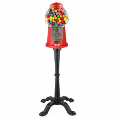6260 Great Northern 15" Vintage Candy Gumball Machine & Bank with Stand - Everyone Loves Gumballs!