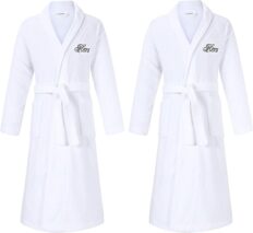Romance Helpers Hers & Hers Lesbian Gifts | Set of 2 Hers and Hers Robes