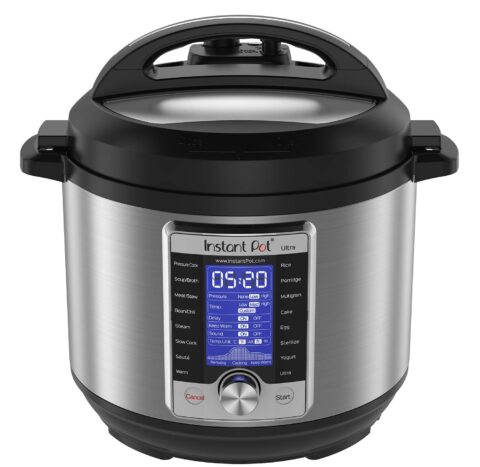 Instant Pot Ultra, 10-in-1 Pressure Cooker, Slow Cooker, Rice Cooker, Yogurt Maker, Cake Maker, Egg Cooker, Sauté, and more, Includes App With Over 800 Recipes, Stainless Steel, 6 Quart