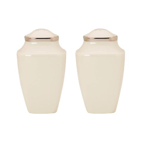 Lenox Solitaire Square Salt and Pepper Set, Ivory