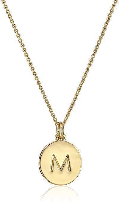 Kate Spade New York Gold-Tone Alphabet Pendant Necklace, 18"