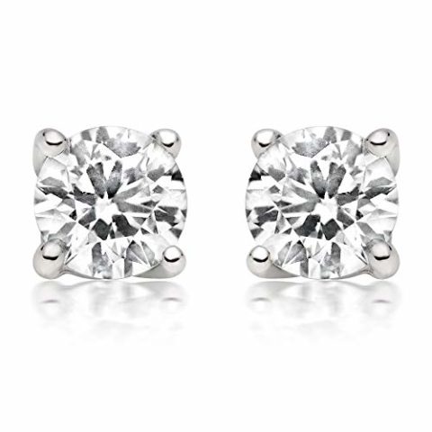 1/4ct tw Diamond Stud Earring in 14k White Gold (White)| Diamond Stud Earring for Women | White Gold-Yellow Gold or Rose Gold | Jewelmore