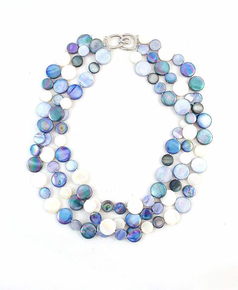 The Island Pearl Blue Mother of Pearl Necklace