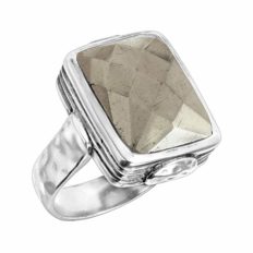 Silpada 'Amarillo' Natural Pyrite Ring in Sterling Silver