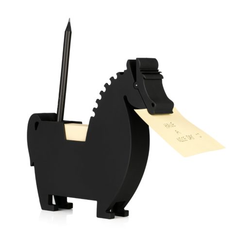 Dinosaur Memo Holder and Pen Holder for Desk Note pad Clip memo Animal Dispenser for Note pad,2 Packs memo (Dinosaur, Blcak)