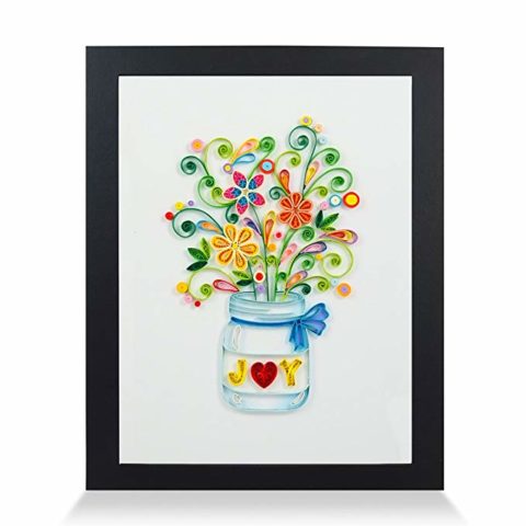 PaperTalk Joy Handmade Frame Paper Quilling 3D Wall Art as Unique Gifts for Her for Home Decor & Holiday