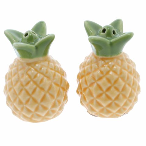 Novelty Salt and Pepper Shaker Set for the Kitchen Collector - Pineapple