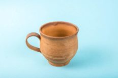 Pottery Coffee Mug Handmade Rustic Mug with Handle 5oz Eco Friendly Handcrafted