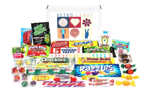 RETRO CANDY YUM Care Package Assortment Gift Box Nostalgic Candy Mix from Childhood for Man or Woman Jr