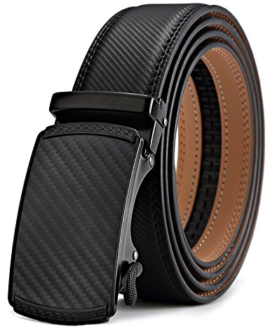 Men's Belt,Bulliant Slide Ratchet Belt For Men Dress Pant Shirt Genuine Leather,Trim To Fit