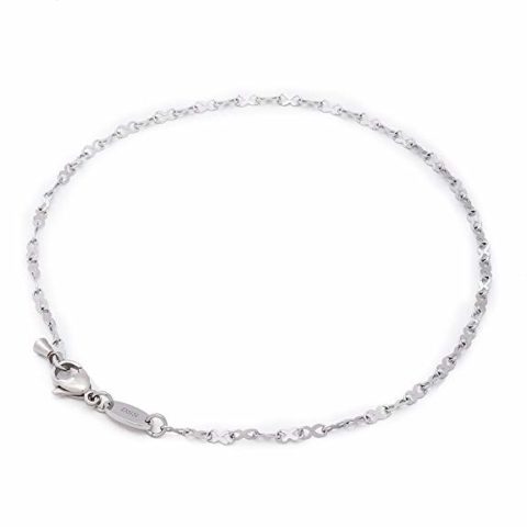 316L Stainless Steel Infinity Ribbon Link Chain - 2MM - Anklet for Women & Girls