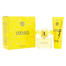 Versace Yellow Diamond 2 Piece Gift Set For Women (Eau De Toilette Spray, 3 Ounce + Body Lotion, 3.4 Ounce)
