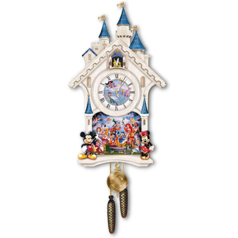 Disney Character Cuckoo Clock: Happiest Of Times by the Bradford Exchange