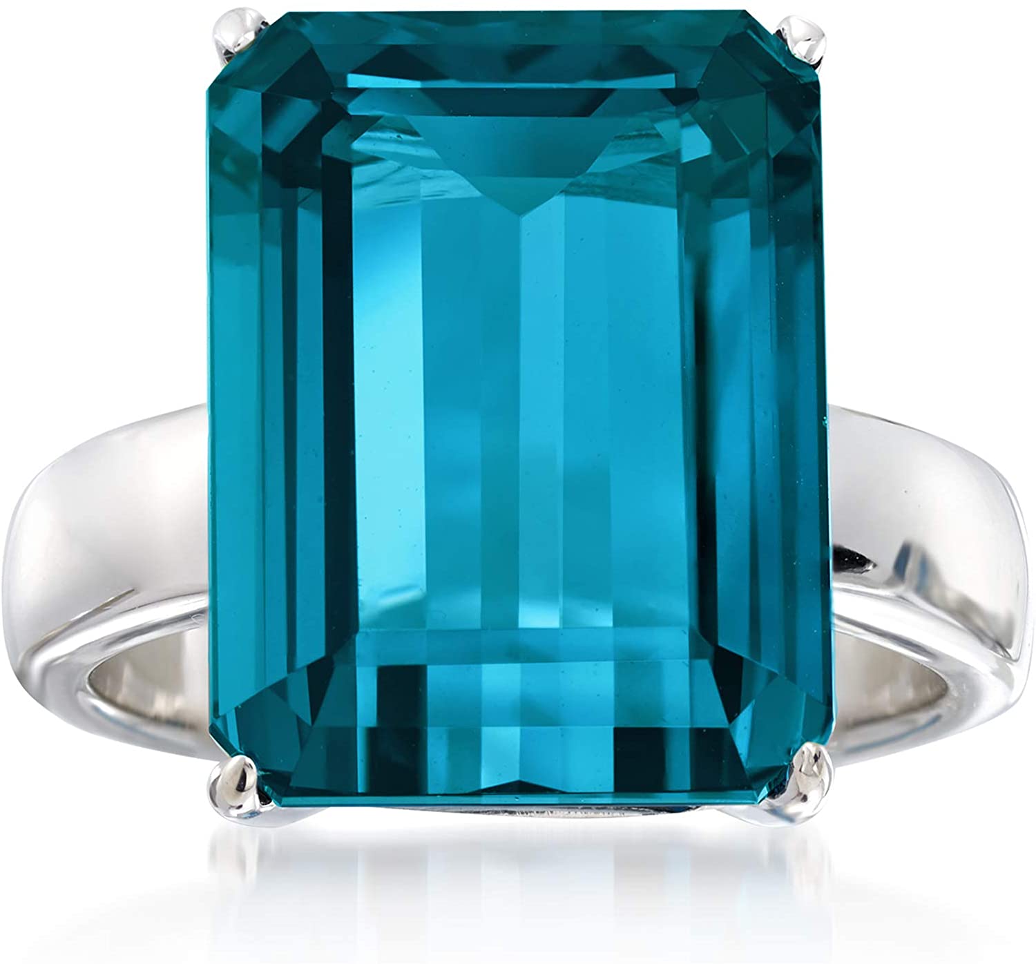 Ross-Simons 12.00 Carat London Blue Topaz Ring in Sterling Silver