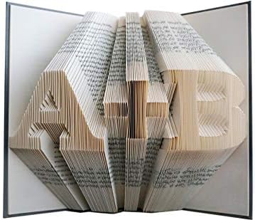 Boston Creative Company Personalized 1st Anniversary Gift for Him or Her, Paper Anniversary Gift - Folded Book Art
