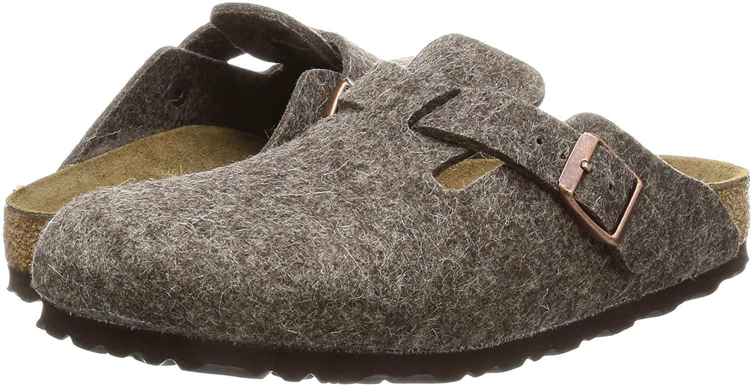 Birkenstock Unisex Boston Wool Felt Cocoa Sandals 8 W / 6 M US