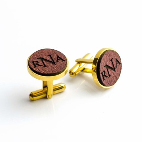Personalized Engraved Geniune Leather Cufflinks With Monogram or Real Handwriting, Groomsman Gift, 3rd Anniversary Leather Gift