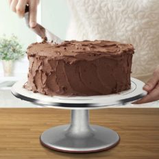 Kootek Aluminium Alloy Revolving Cake Stand 12 Inch Rotating Cake Turntable for Cake, Cupcake Decorating Supplies