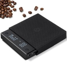 TIMEMORE Exclusive - Black Mirror Basic PRO Coffee Scale with Timer, Espresso Scale with Flow Rate Function, 2000g/0.1g High Accuracy, Digital Coffee Scale for Pour Over Drip Coffee, Black