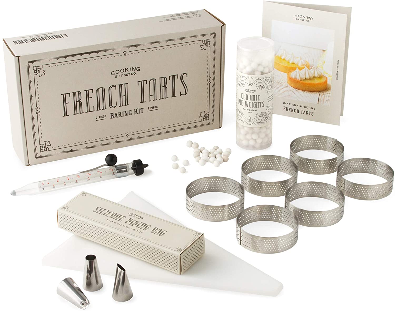 French Tart Baking Set | Unique Gifts for Women: Mom, Sister, and Friends | Easy-to-Follow Instructions & Chef-Quality Baking Tools | Kitchen Gifts, Hostess Gifts, Mom Gifts, Fun Gifts for Women