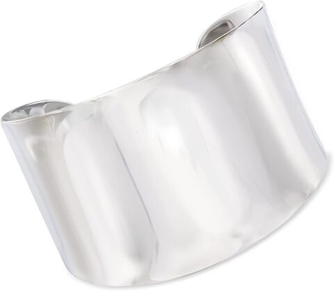 Ross-Simons Sterling Silver Wide Polished Cuff Bracelet. 8 inches