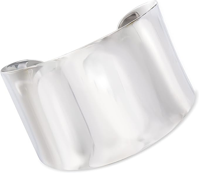 Ross-Simons Sterling Silver Wide Polished Cuff Bracelet. 8 inches