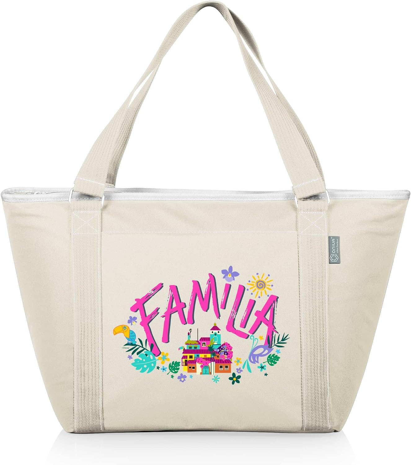 ONIVA - a Picnic Time brand - Disney Encanto Familia Topanga Tote Cooler Bag - Soft Cooler Bag - Picnic Cooler, (Sand), 21 x 8.7 x 13 (619-00-190-464-11)