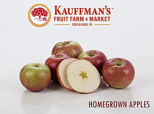 Kauffman Orchards Fresh Mcintosh Apples, Hand-Picked New-Crop Wax-Free Heirloom Macintosh Apples (Box of 16)