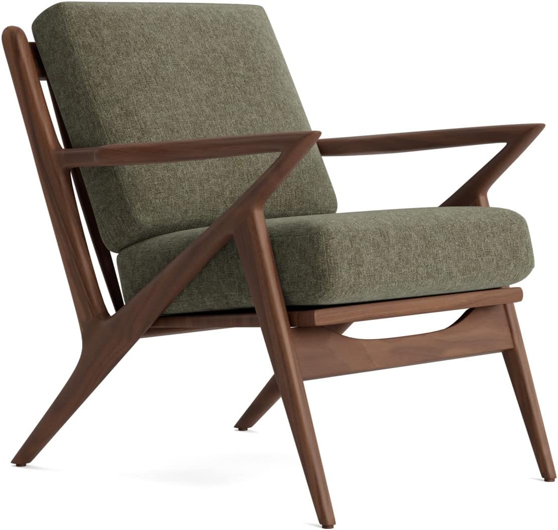 Joybird Soto Chair, Premium Wood Frame Modern Mid-Century Style Accent Chair (Kenley Spruce)