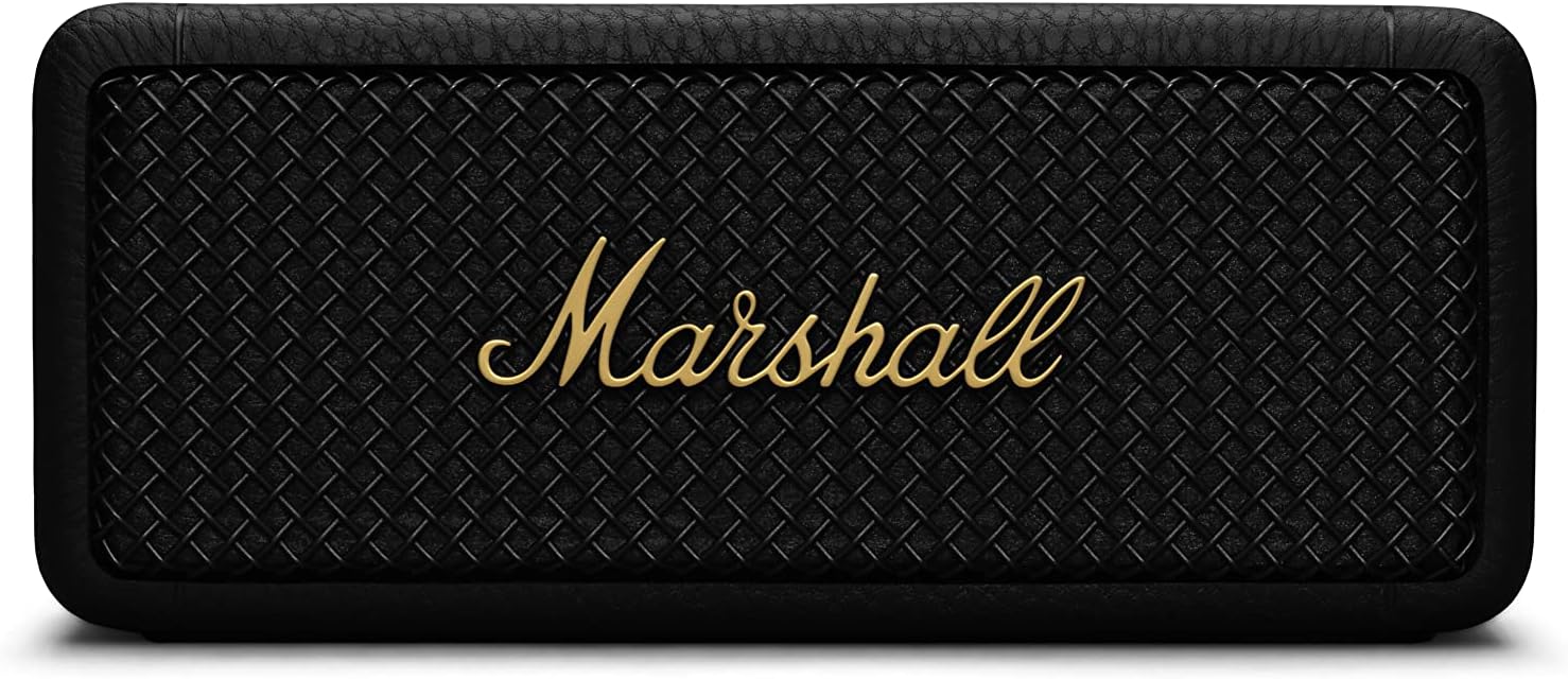 Marshall Emberton II Portable Bluetooth Speaker - Black & Brass