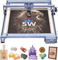 Laser Engraver 5W CREALITY FALCON Laser Cutter Machine for Beginners Higher Accuracy Laser Cutting Engraving Tool for Wood Metal Leather Glass Acrylic