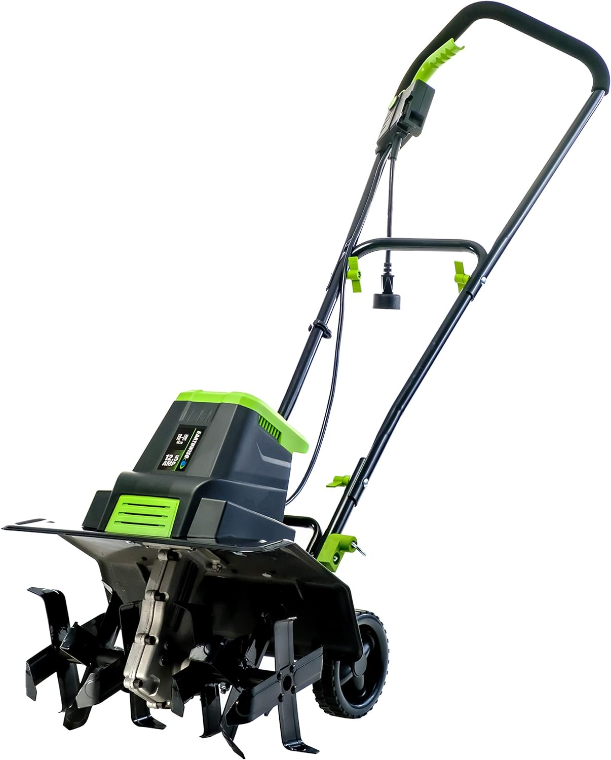 Earthwise TC70125 12.5-Amp 16-Inch Corded Electric Tiller/Cultivator, Green