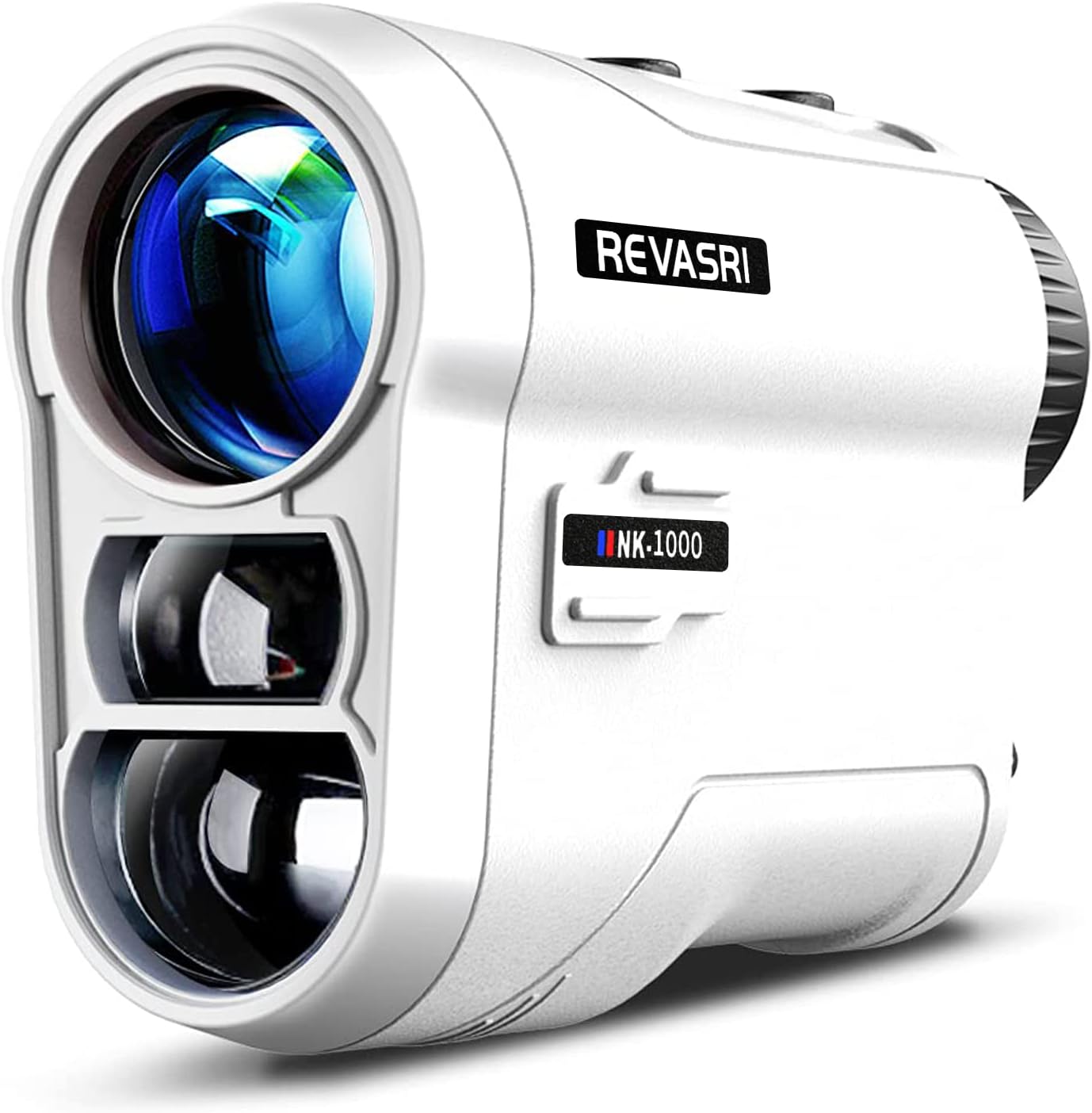 REVASRI Golf Rangefinder with Slope and Pin Lock Vibration, External Slope Switch for Golf Tournament Legal, Rangefinders with Rechargeable Battery 1000YDS Laser Range Finder