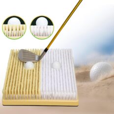 MyVoice Golf Bunker Mat - Realistic Up and Down Sand Chipping Practice,Versatile Bunker Mate | 2-in-1 Sand Simulated Areas for Swing, Hitting, and Driving Indoor & Outdoor Training | Perfect Golf Gift